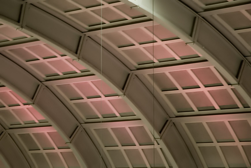 Purple ceiling