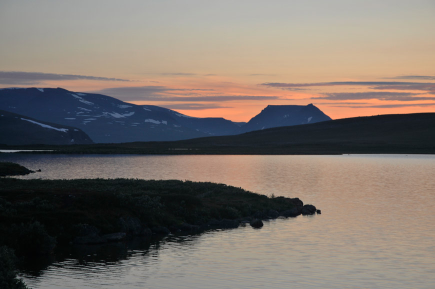 Sunset from camp site