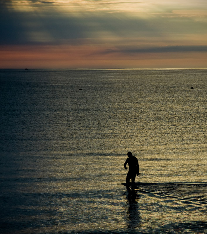 Mallorca #5 - swimmer at sunrise