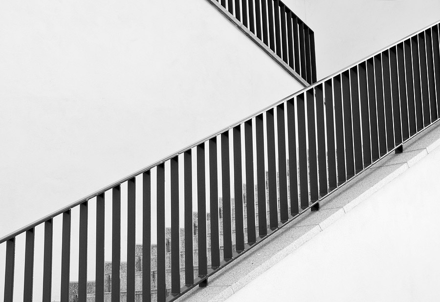 White stairs