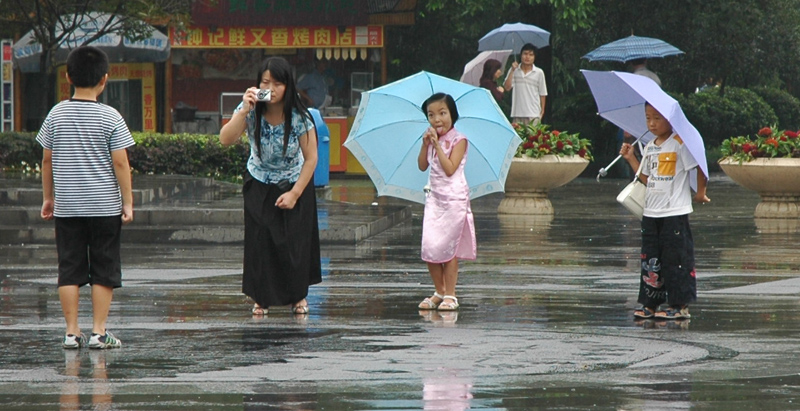Umbrella photo shoot