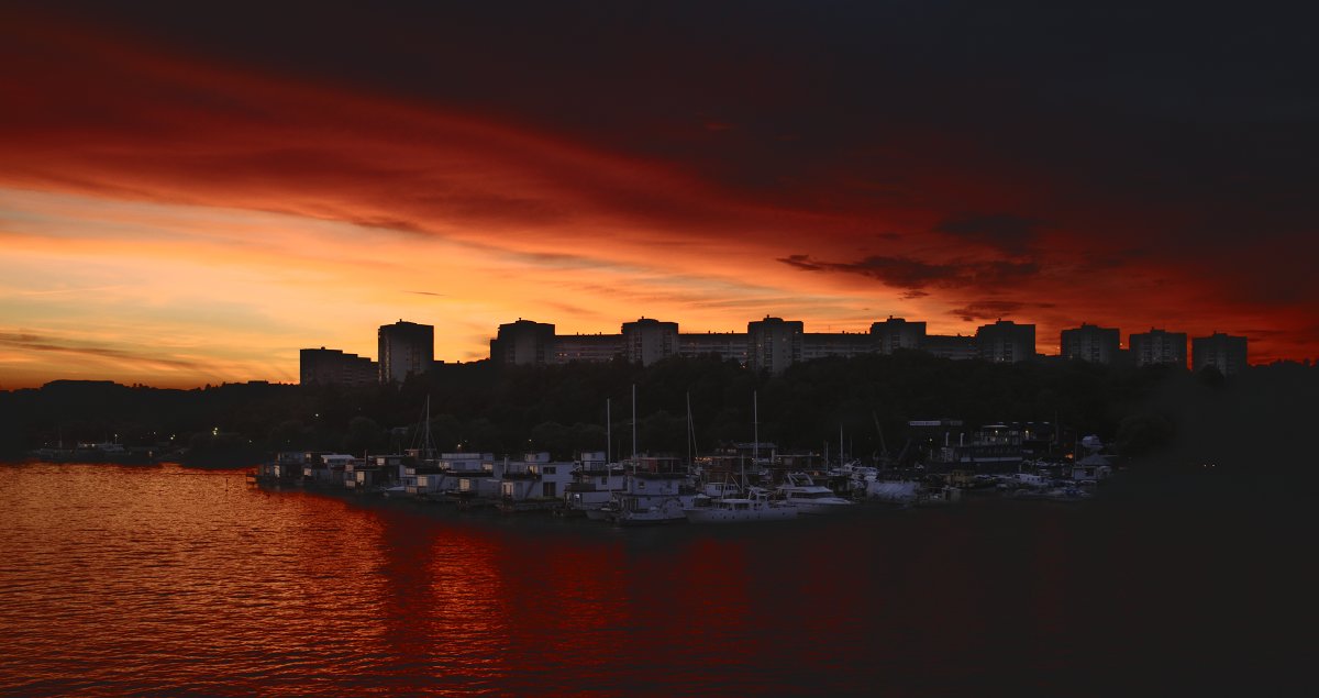 Sunset from the balcony